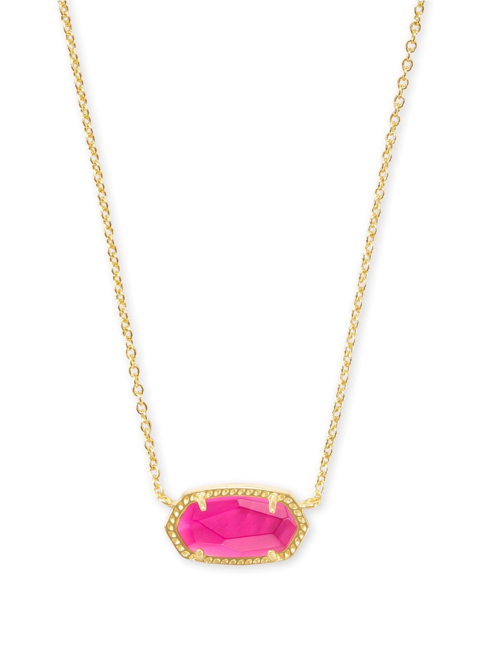 NWT Kendra Scott Elisa 14k Gold Pendant Necklace in Azalea Illusion